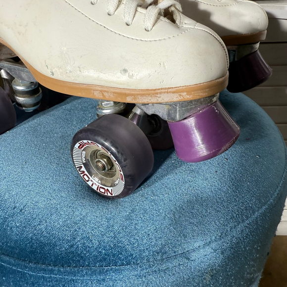 Riedell rare model 121 Performance roller skates competitive figure skating sz 9 - Picture 5 of 13